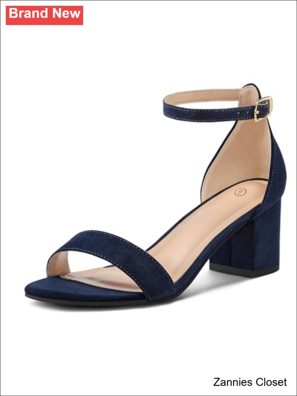 ✨ Women's Chunky Heels Open Toe Dress Sandals with Ankle Strap